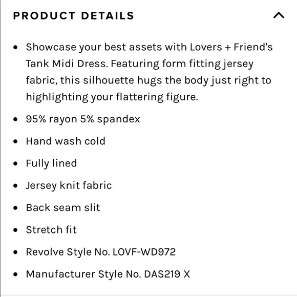 Lovers + Friends Tank Midi Dress - Picture 4 of 4